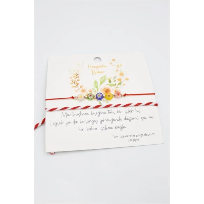 ieg™ Çiçek Marteniçka Bileklik - Kırmızı