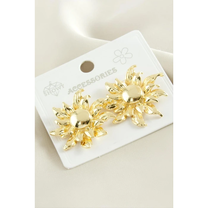 ieg™ Çiçek Metal Küpe