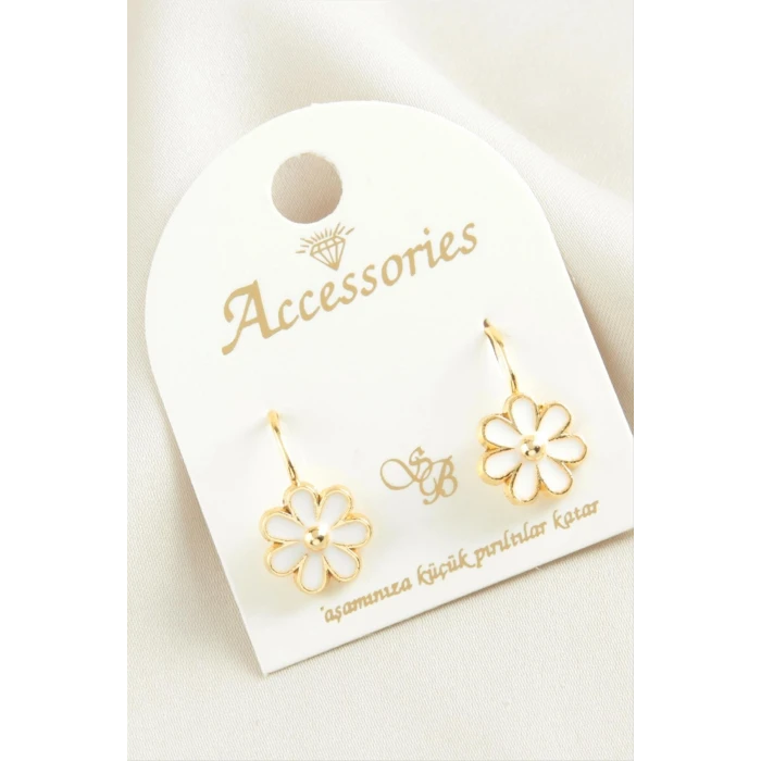 ieg™ Çiçek Mineli Klipsi Küpe