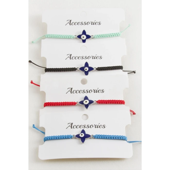 ieg™ Çiçek Nazar Makrome Örgülü Bileklik