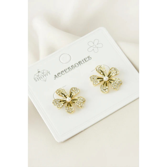 ieg™ Çiçek Taşlı Küpe