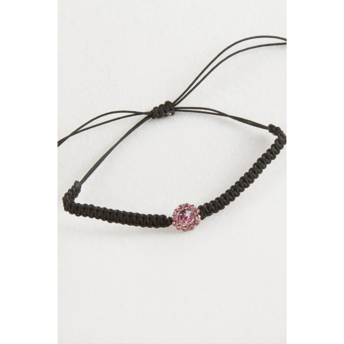 ieg™ Çiçek Taşlı Makrome Örgülü Bileklik