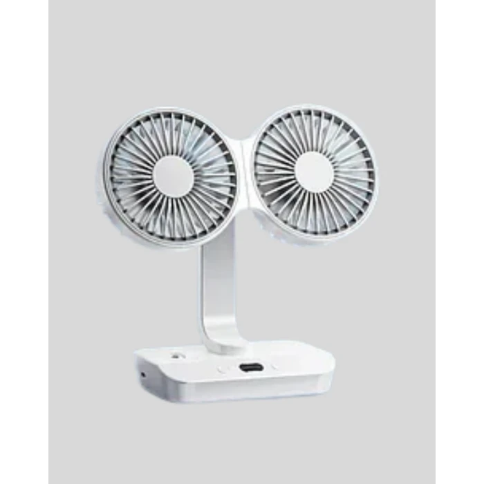 ieg™ Çift Kafalı Masaüstü ve Duvar Tipi Sessiz USB Şarjlı Fan