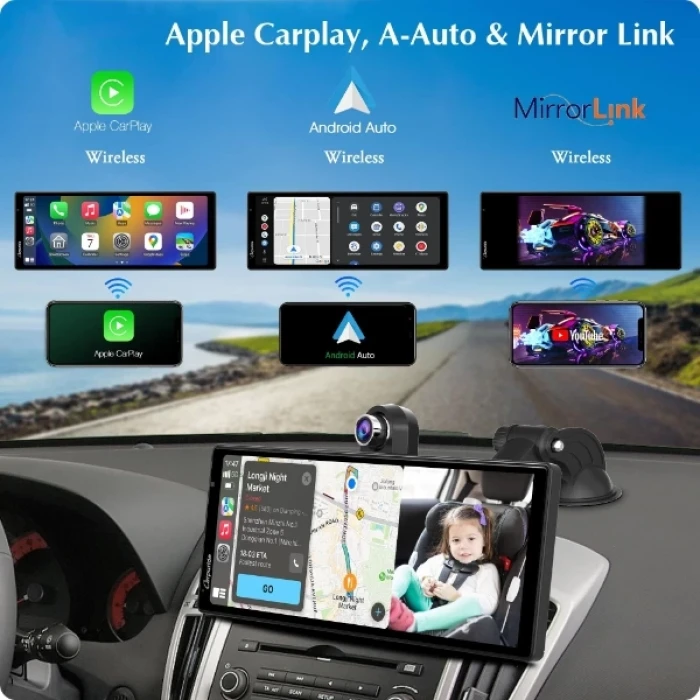 ieg™ Çift Lens Kameralı Apple Ve Android CarPlay