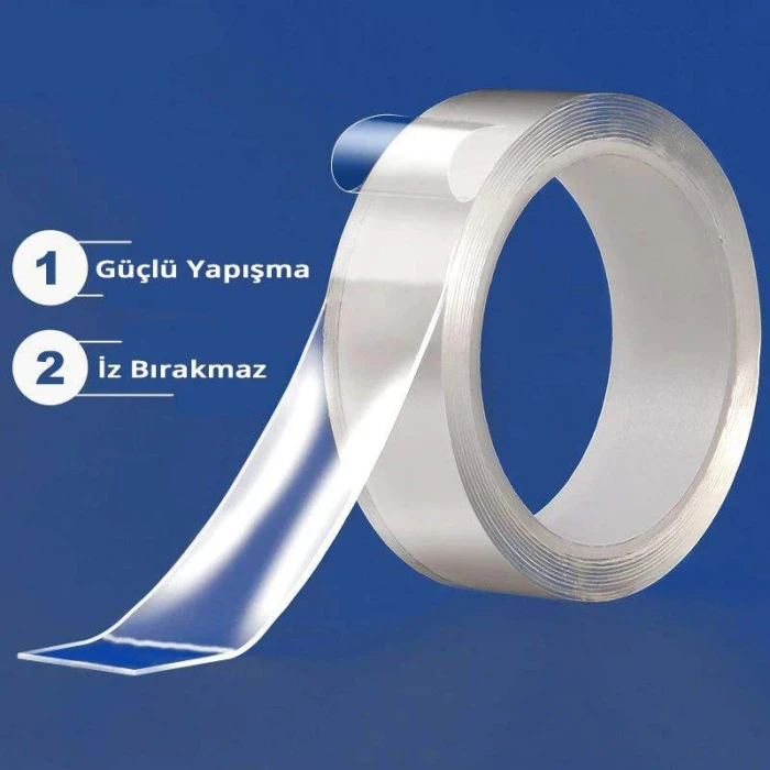 ieg™ Çift Taraflı Akrilik Silikon Bant Yüksek Mukavemetli 18mm x 2 metre