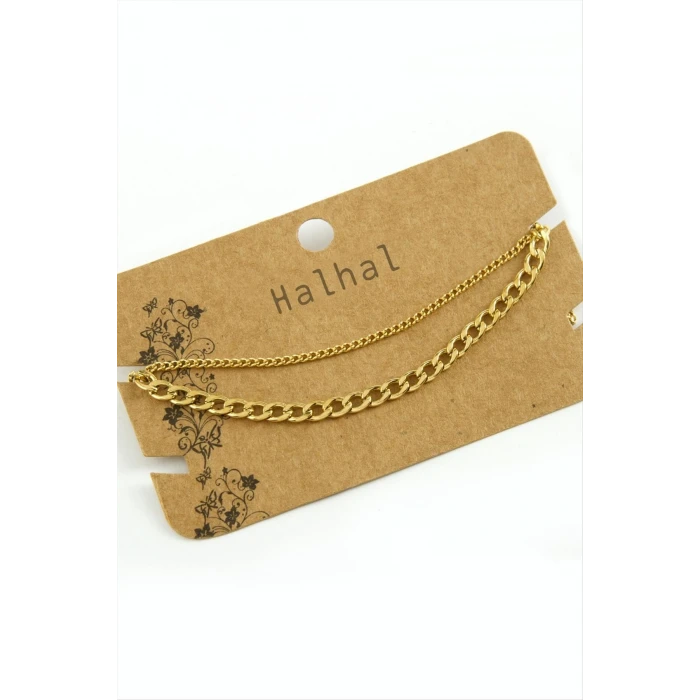 ieg™ Çift Zincirli Lüks Çelik Halhal