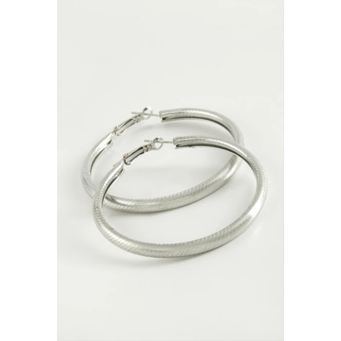 ieg™ Çizgili Boru Halka Küpe 5,5 cm