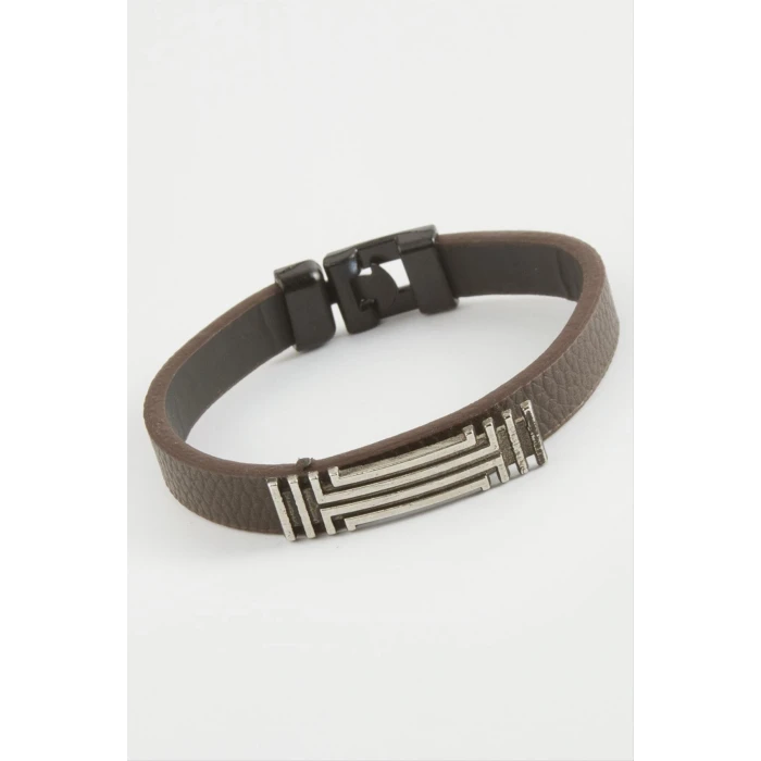 ieg™ Çizgili Kaliteli Suni Deri Bileklik