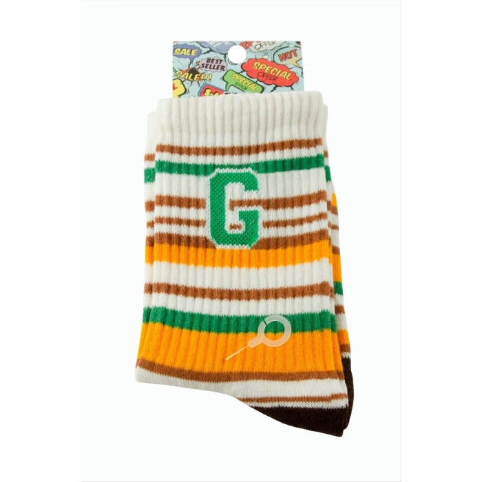 ieg™ Çizgili Kolej Çorap 8*28