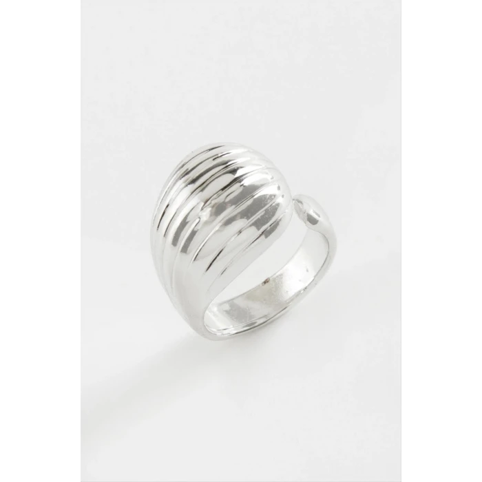 ieg™ Çizgili Su Damlası Metal Yüzük