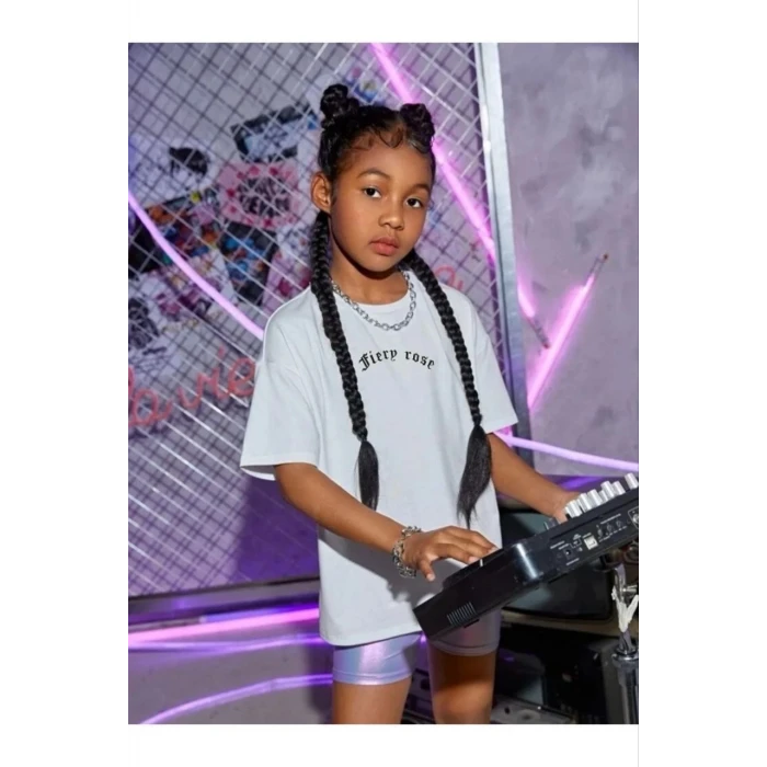 ieg™ Çocuk   Baskılı T-Shirt - Beyaz