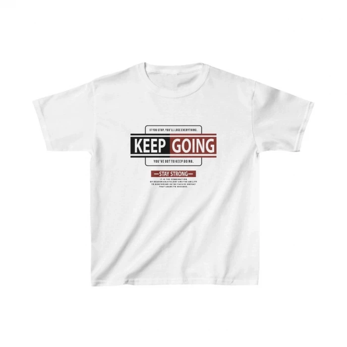 ieg™   Çocuk Baskılı T-Shirt - Beyaz
