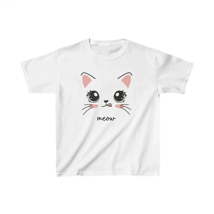 ieg™   Çocuk Baskılı T-Shirt - Beyaz