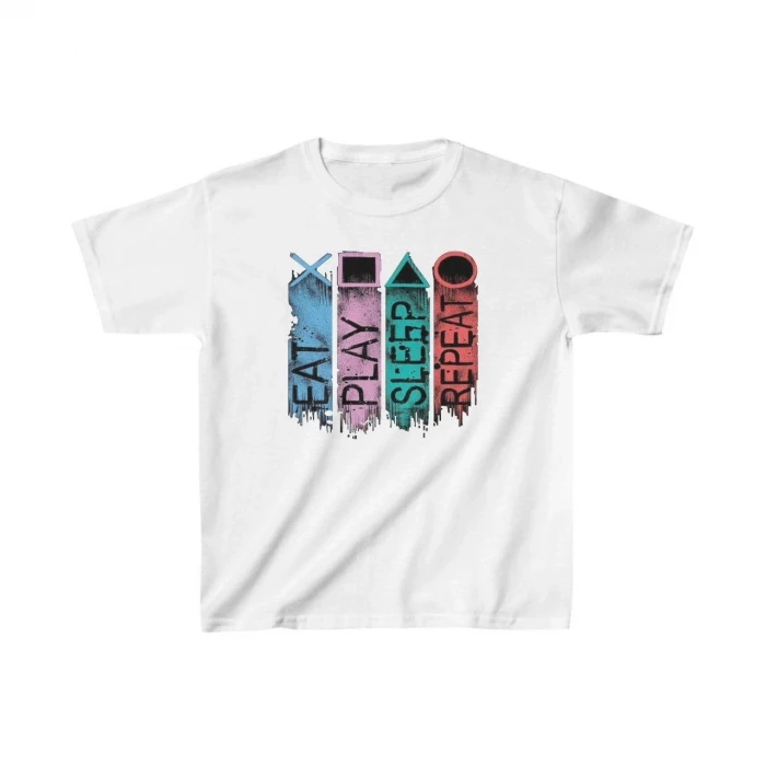 ieg™   Çocuk Baskılı T-Shirt - Beyaz