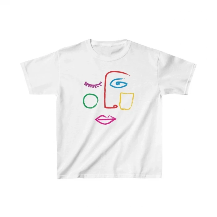 ieg™   Çocuk Baskılı T-Shirt - Beyaz