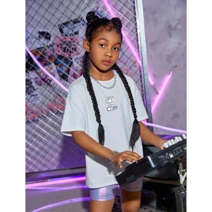 ieg™ Çocuk   Baskılı T-Shirt - Beyaz