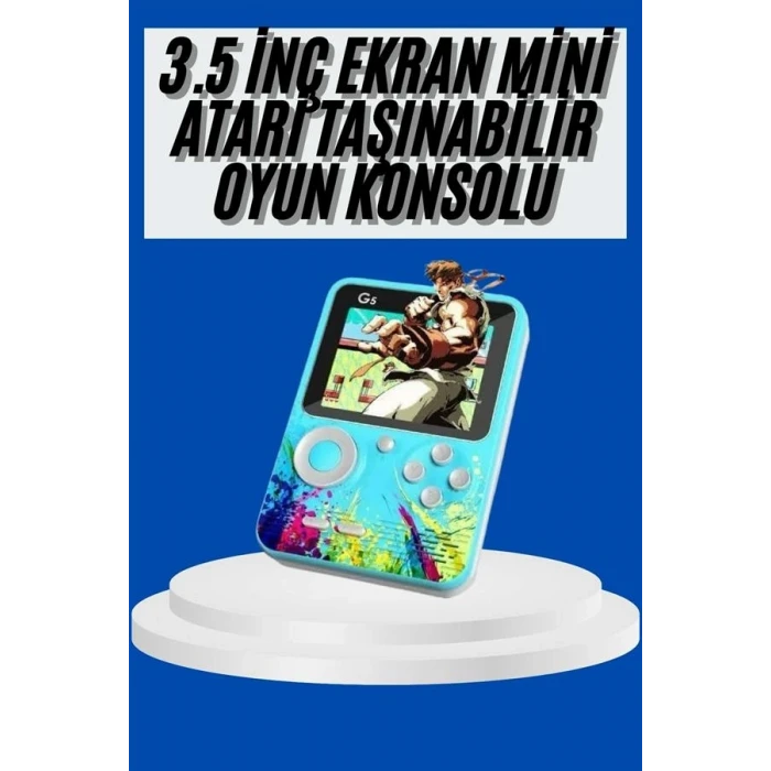 ieg™ Çocuklara Özel 4K HD Retro Oyun Konsol El Atari Taşınabilir 500 Oyunlu