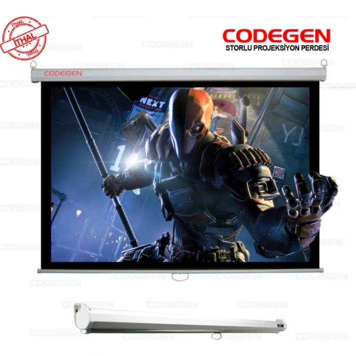ieg™ Codegen Ax-24 Storlu Projeksiyon Perdesi 240x200 (arkası Siyah Fonlu - Duvar/tavan Asılabilir)(1923)