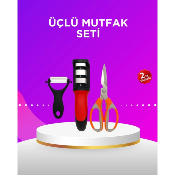 ieg™ Çok Amaçlı Mutfak Makas Seti – Paslanmaz Çelik ve Ergonomik Tasarım