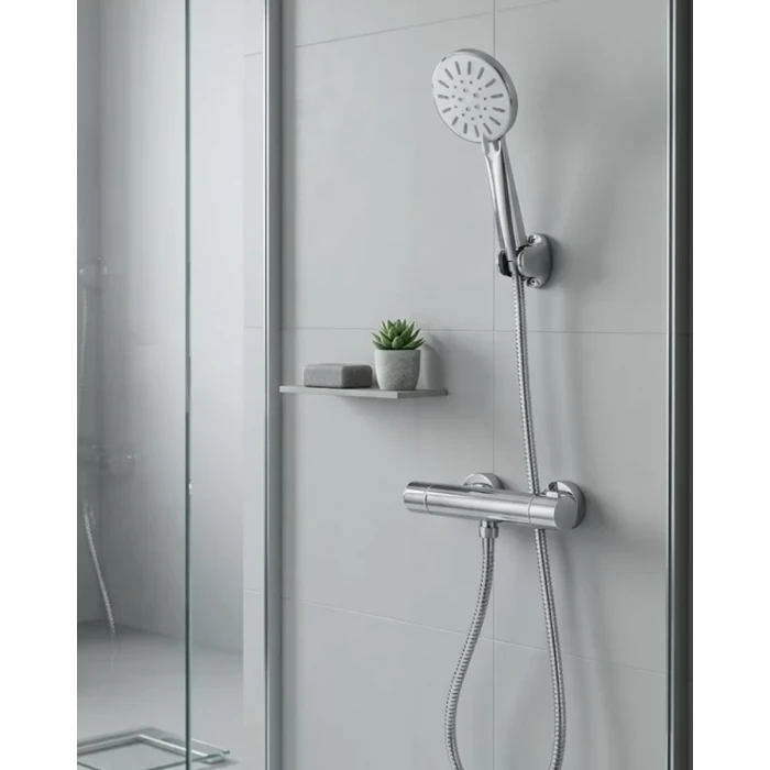 ieg™ Çok Fonksiyonlu 4 Modlu El Duşu Başlığı Krem Duş Seti Spiral Hortumlu