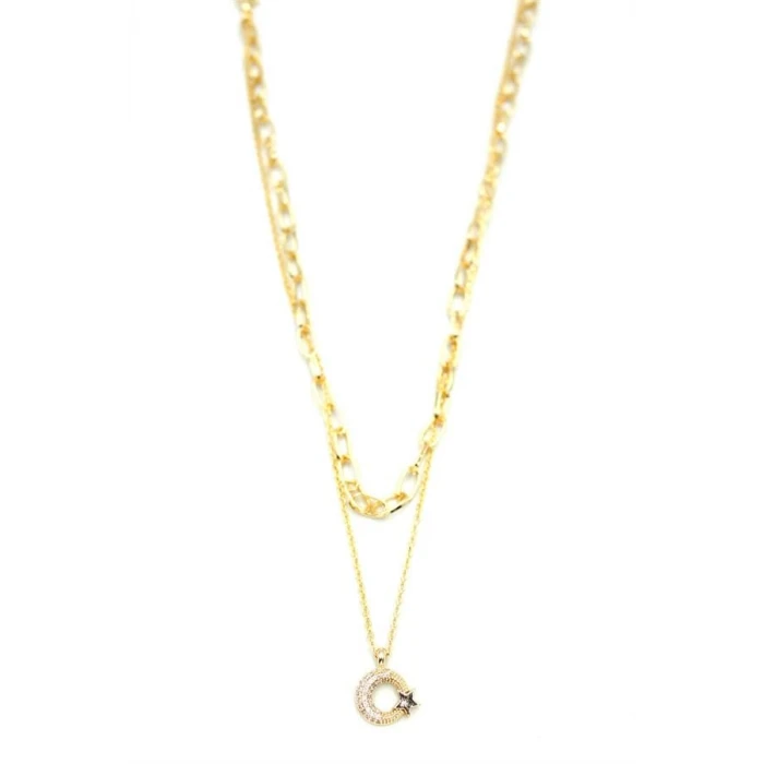 ieg™ Çoklu Ay Yıldız Kolye - Altın