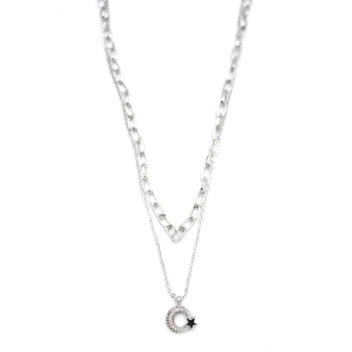 ieg™ Çoklu Ay Yıldız Kolye - Gümüş