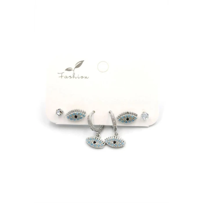 ieg™ Çoklu Göz Küpe - Gümüş