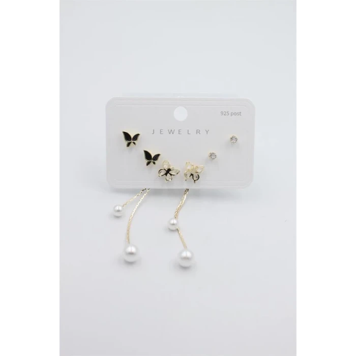 İEG Çoklu Set Küpe - Altın