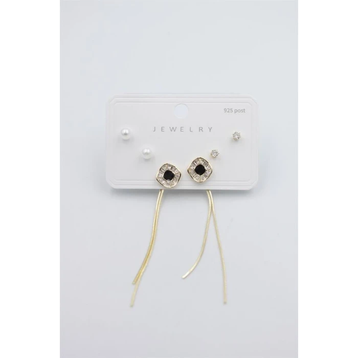 İEG Çoklu Set Küpe - Altın