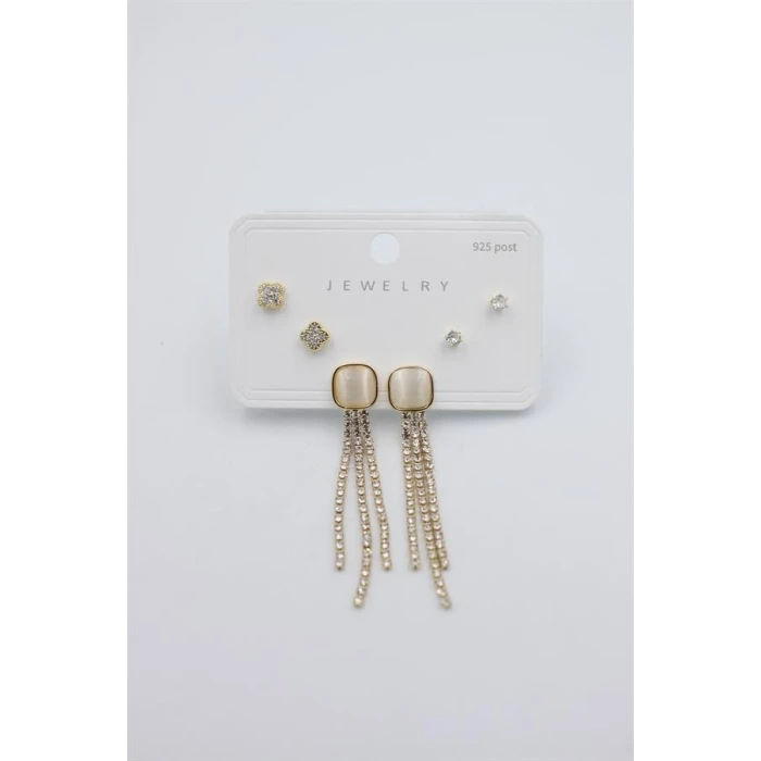 İEG Çoklu Set Küpe - Altın