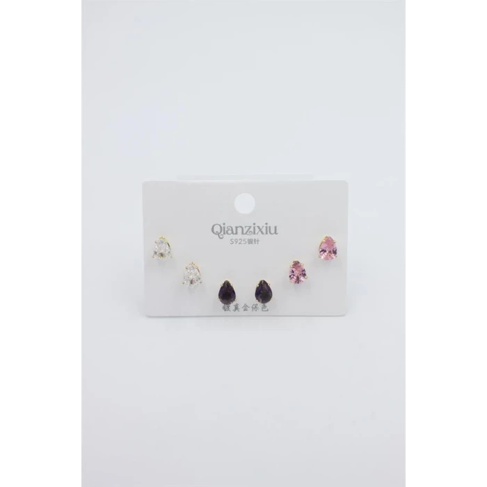 İEG Çoklu Set Küpe - Altın