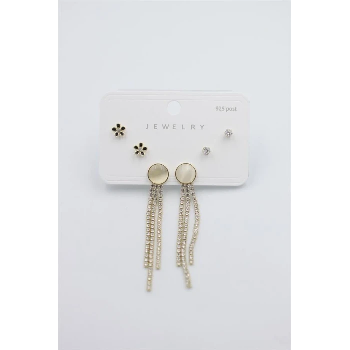 İEG Çoklu Set Küpe - Altın