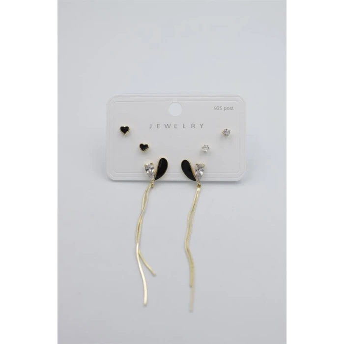 İEG Çoklu Set Küpe - Altın