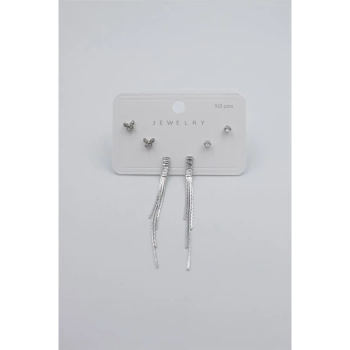 ieg™ Çoklu Set Küpe - Gümüş