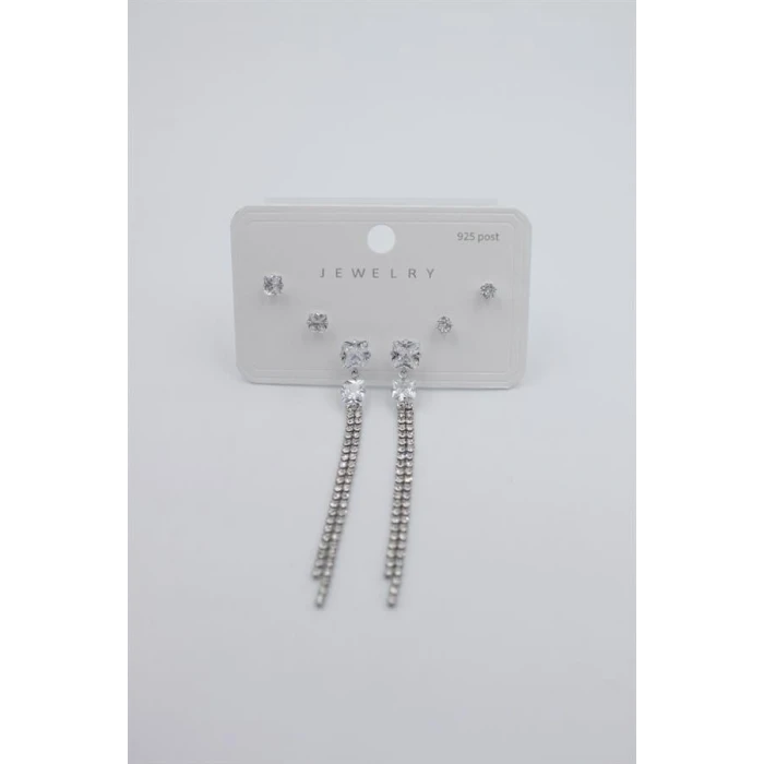 ieg™ Çoklu Set Küpe - Gümüş