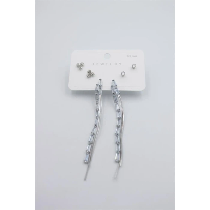 ieg™ Çoklu Set Küpe - Gümüş