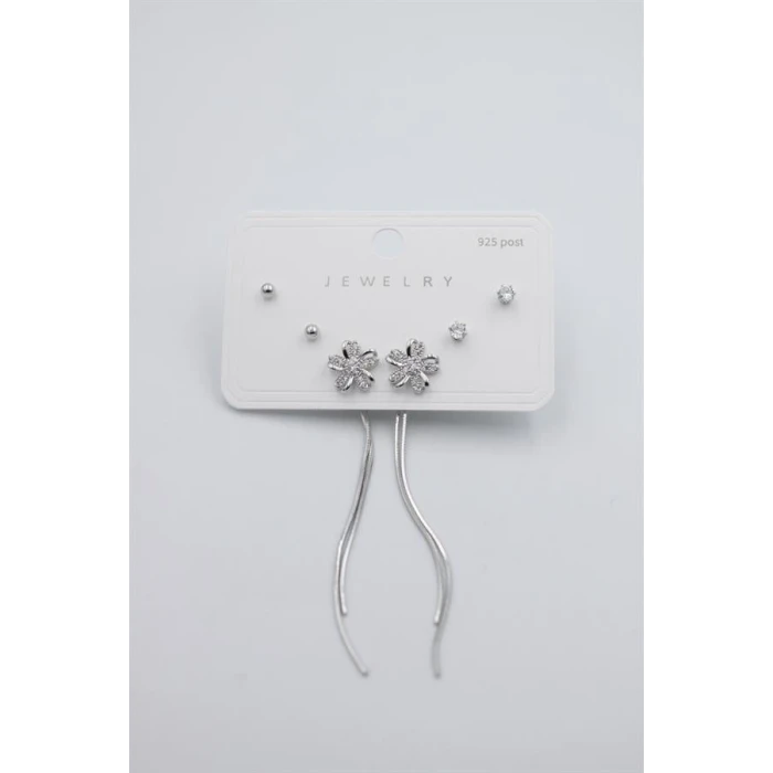 ieg™ Çoklu Set Küpe - Gümüş