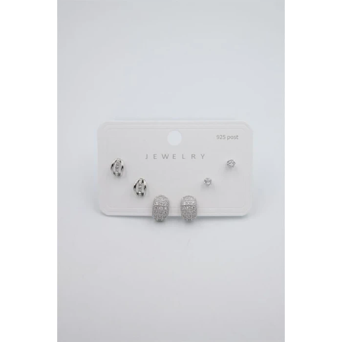 ieg™ Çoklu Set Küpe - Gümüş