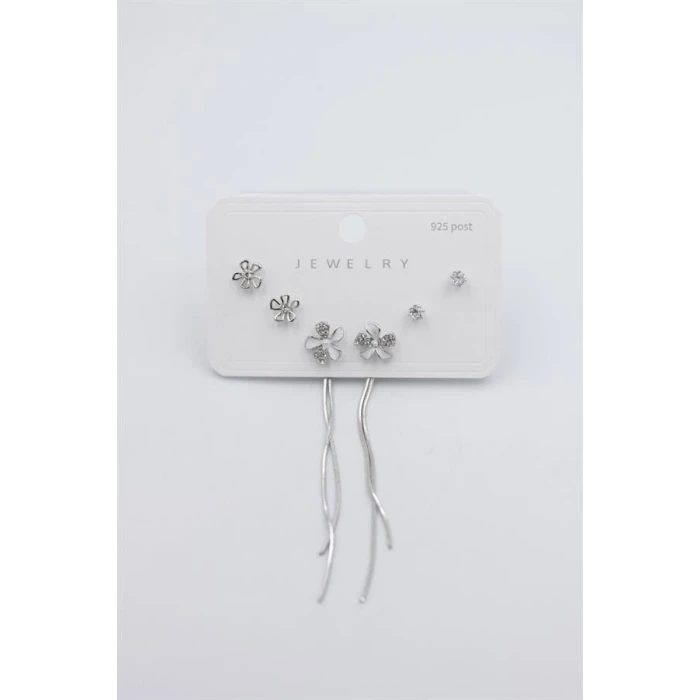 ieg™ Çoklu Set Küpe - Gümüş