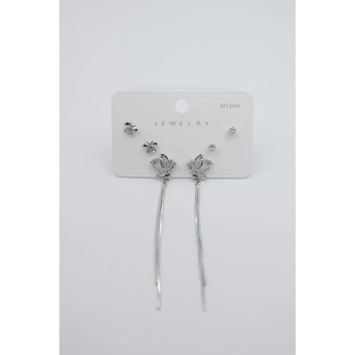 ieg™ Çoklu Set Küpe - Gümüş