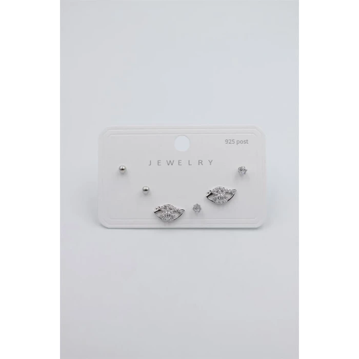 ieg™ Çoklu Set Küpe - Gümüş