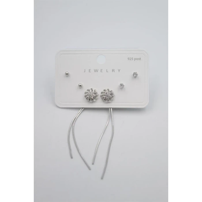 ieg™ Çoklu Set Küpe - Gümüş