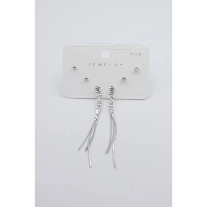 ieg™ Çoklu Set Küpe - Gümüş