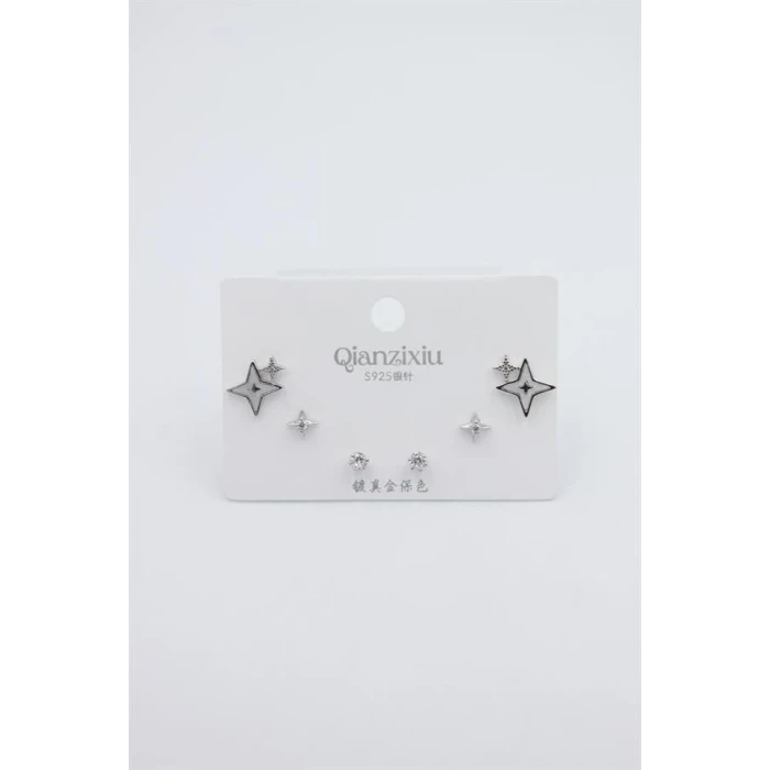 ieg™ Çoklu Set Küpe - Gümüş