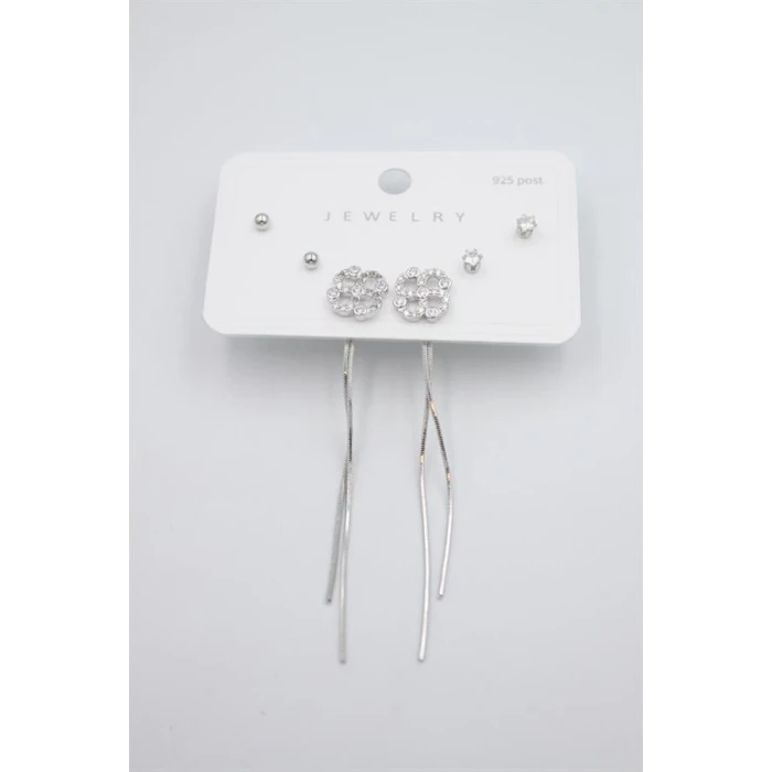 ieg™ Çoklu Set Küpe - Gümüş