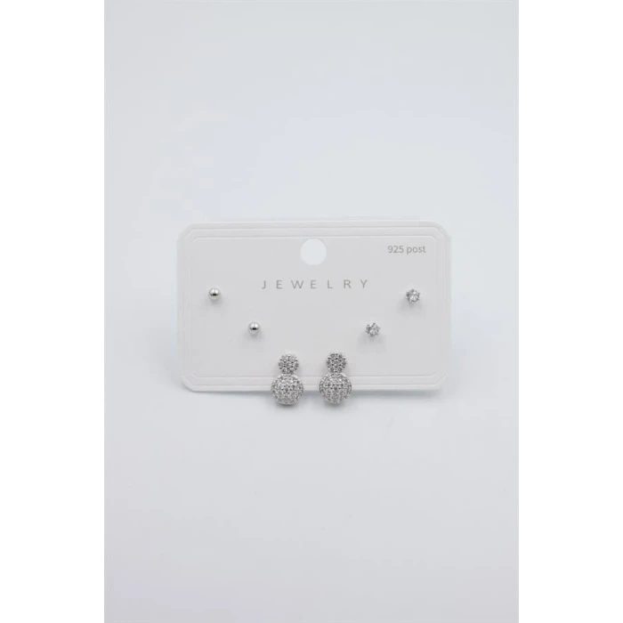 ieg™ Çoklu Set Küpe - Gümüş