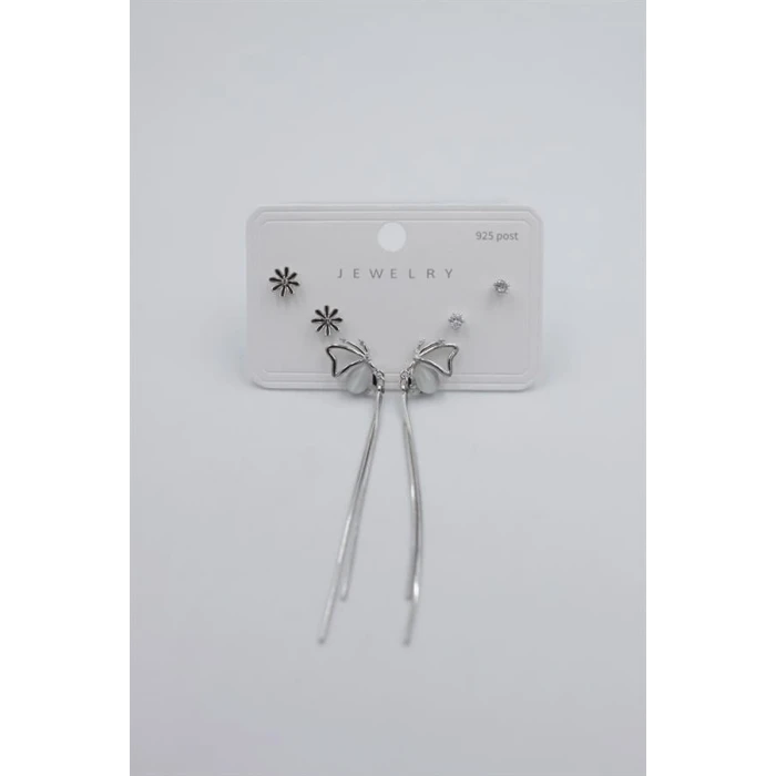 ieg™ Çoklu Set Küpe - Gümüş