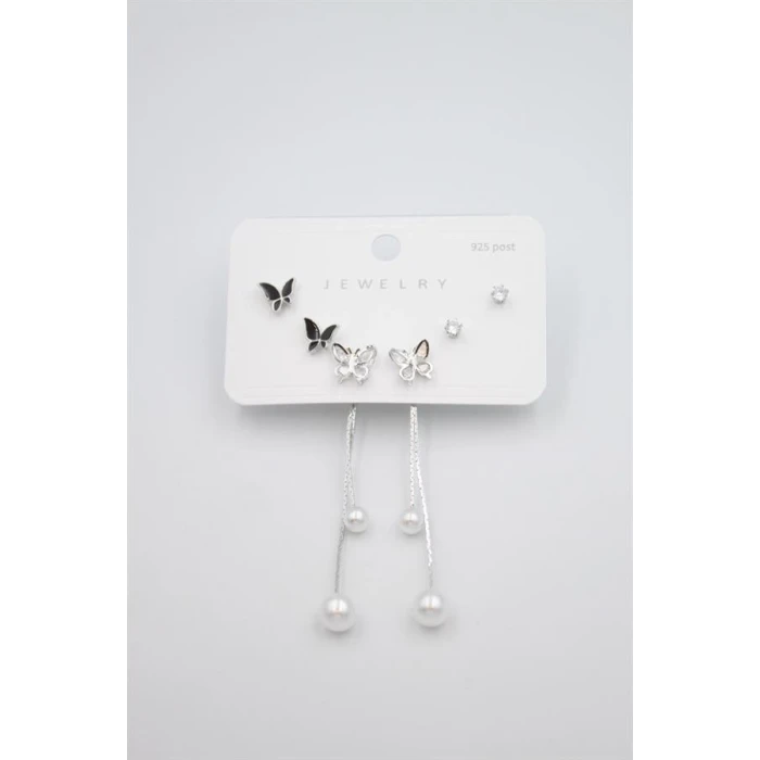 ieg™ Çoklu Set Küpe - Gümüş