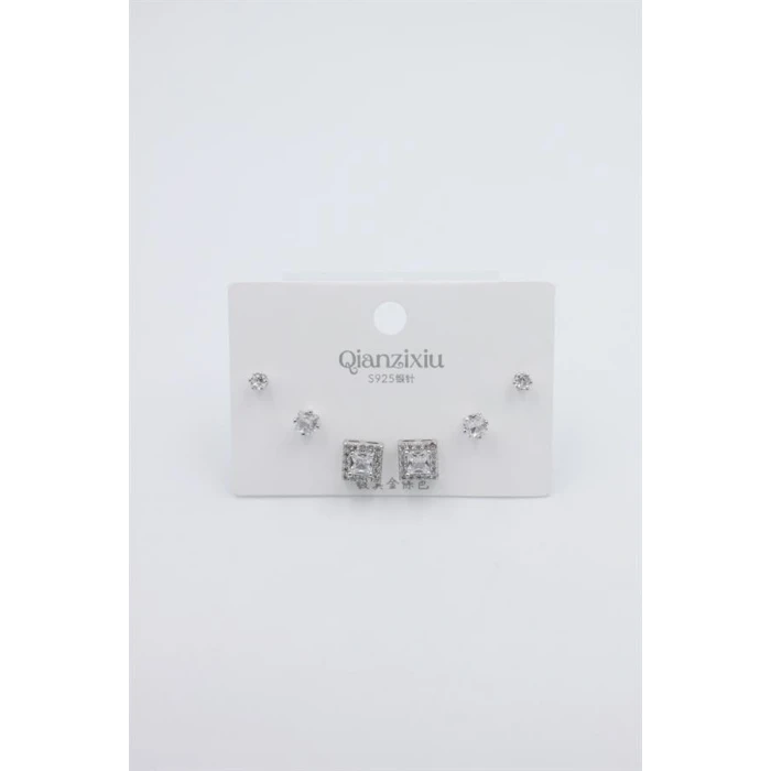 ieg™ Çoklu Set Küpe - Gümüş