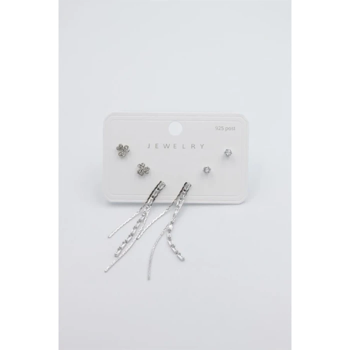 ieg™ Çoklu Set Küpe - Gümüş
